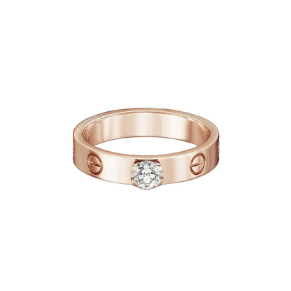 18K Celestial Love Solitaire Ring