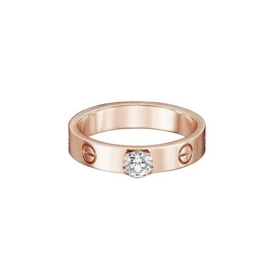18K Celestial Love Solitaire Ring