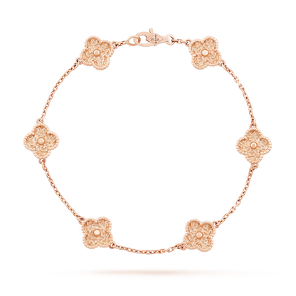 18K Celestial Sweet Alhambra Six Motifs Bracelet