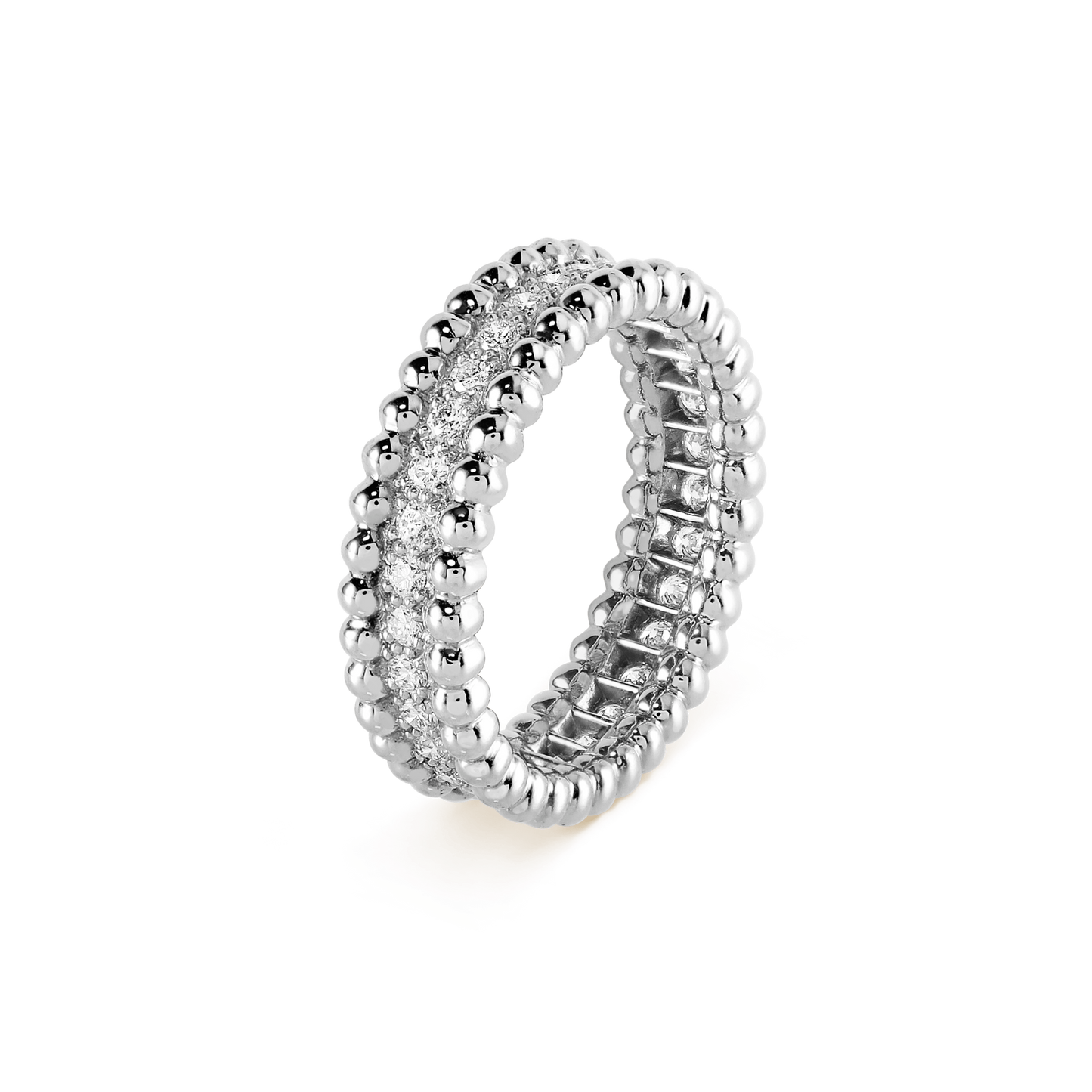 18K Celestial Perl̩e Diamonds Ring