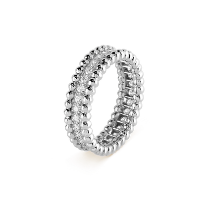 18K Celestial Perl̩e Diamonds Ring