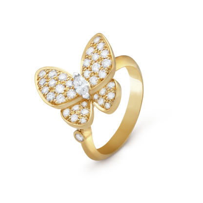 18K Celestial Two Butterfly Ring
