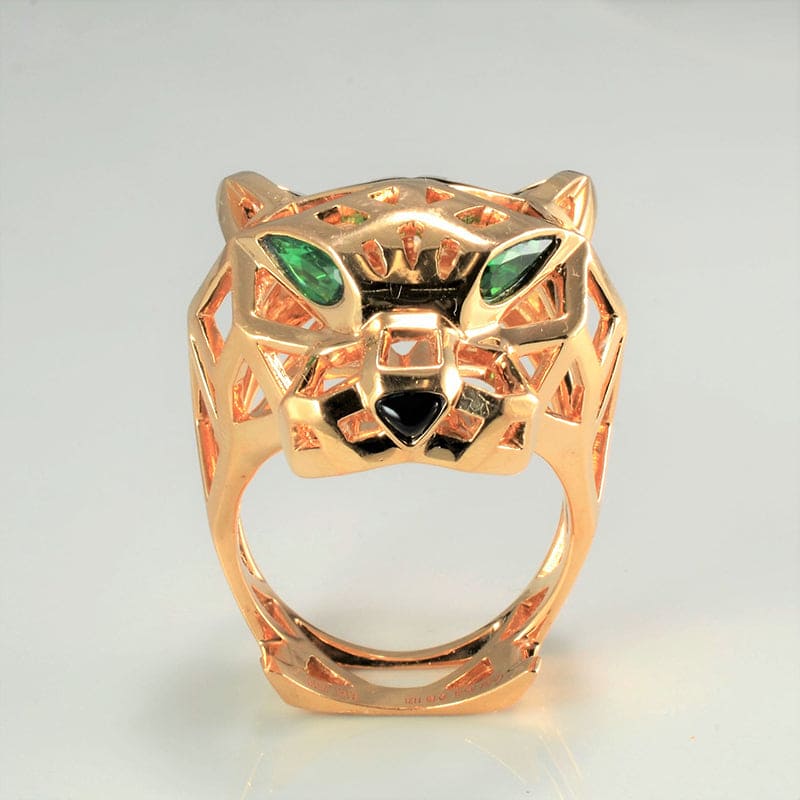 18K Celestial Panth̬re De Ring