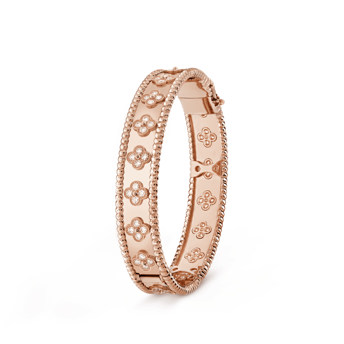 18K Celestial Perl̩e Clovers Bracelet
