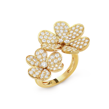 18K Celestial Frivole Between the Finger Ring