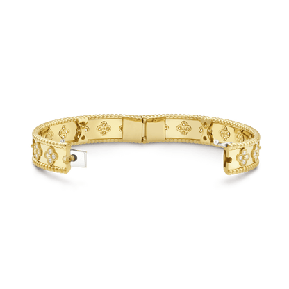 18K Celestial Perl̩e Clovers Bracelet