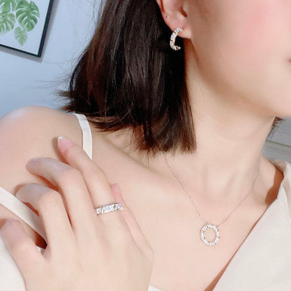 18K Celestial T Schlumberger Eighteen Stone Ring