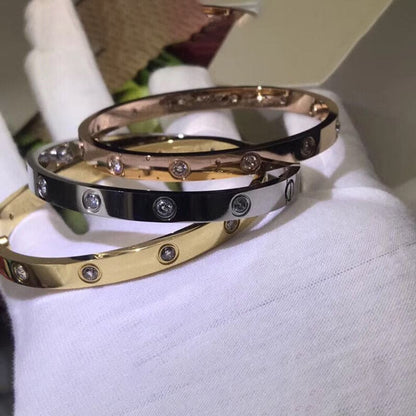 18K Celestial Ten Diamonds Love Bracelet