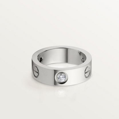 18K Celestial Love Wedding Three Diamonds Ring