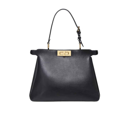 Peekaboo Medium Soft Leather Shoulder Bag Black 33Cm 22 New Collection Bag Peekaboo Bag