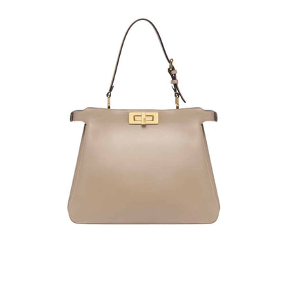 Peekaboo Medium Soft Leather Shoulder Bag Dove Grey 33Cm 22 New Collection Bag Peekaboo Bag