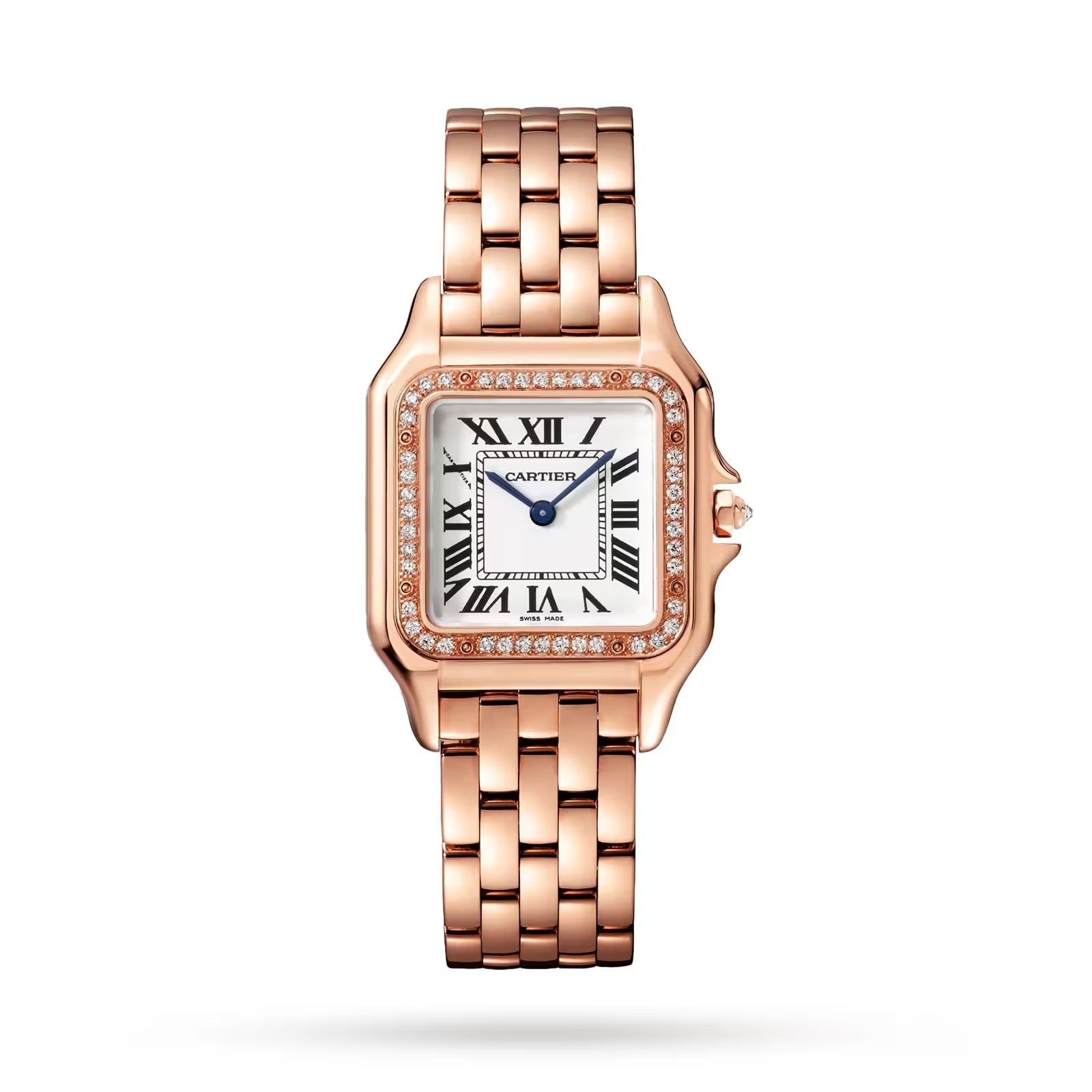 Unworn wrist watch Panthère de wrist watch Medium, 18k Rose Gold, Diamonds, 27mm x 36mm, Ref# WJPN0009, box and papers watch