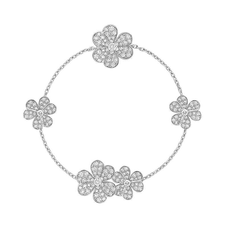 18K Celestial Frivole Diamonds Clover Bracelet