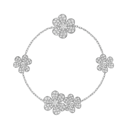 18K Celestial Frivole Diamonds Clover Bracelet
