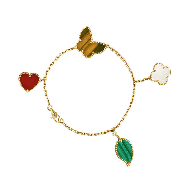 18K Celestial Lucky Alhambra Four Motifs Clover Bracelet