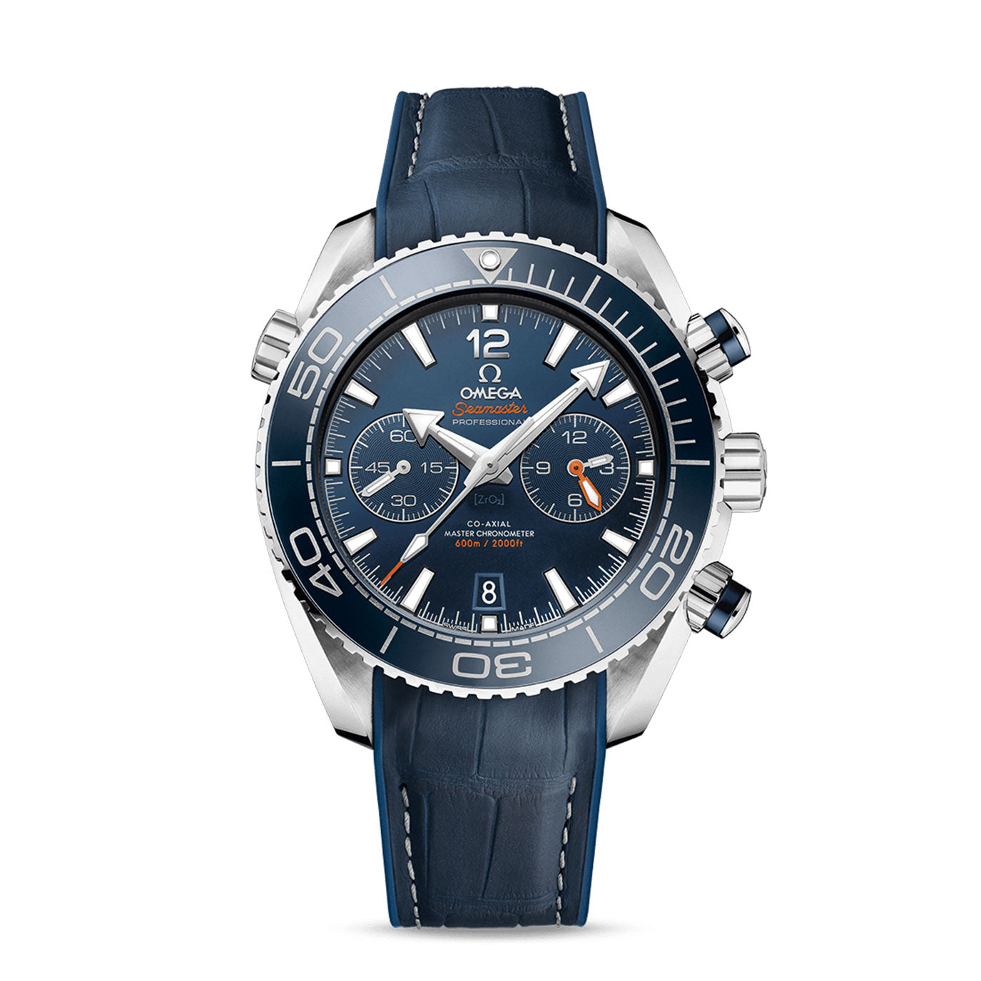 wrist watch Seamaster PLANET OCEAN 600M CO‑AXIAL MASTER CHRONOMETER CHRONOGRAPH Ref# 215.33.46.51.03.001 watch