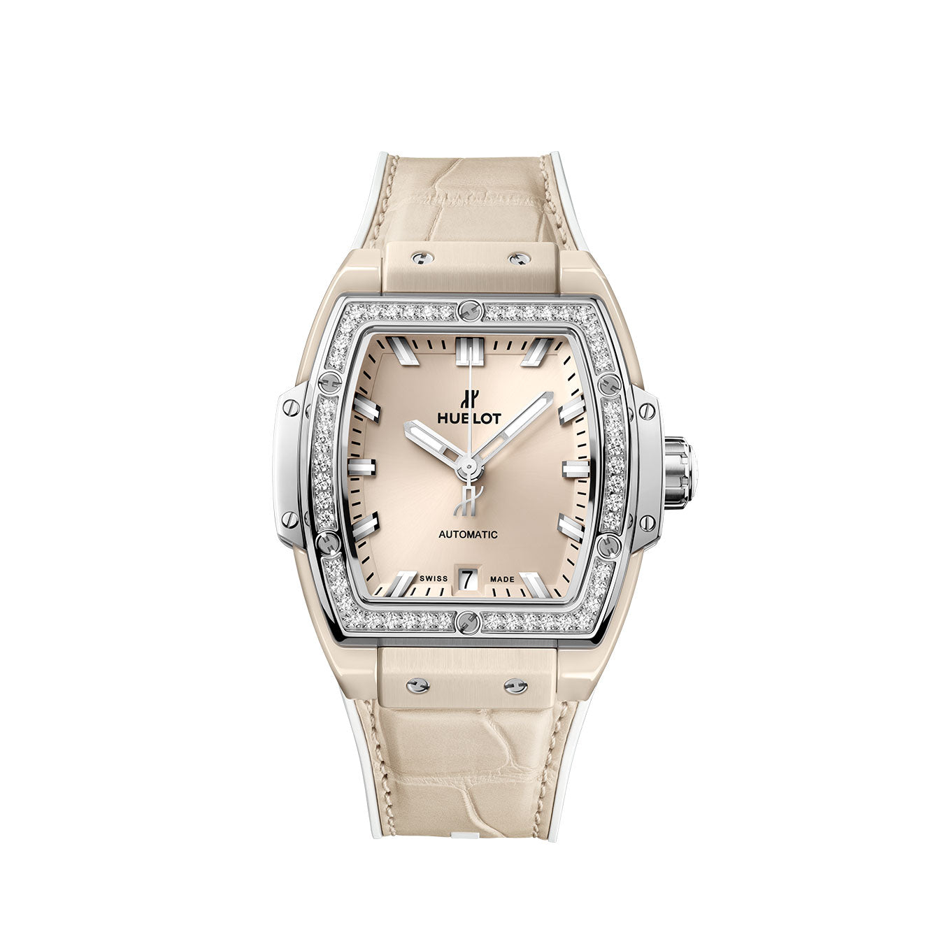 Luxury Watch Spirit of Big Bang BEIGE CERAMIC TITANIUM DIAMONDS watch