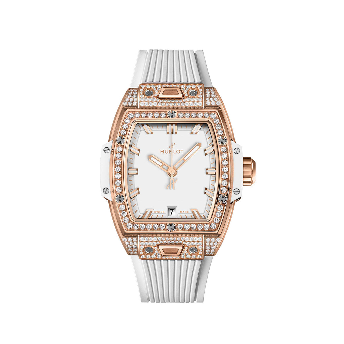 Luxury Watch Spirit of Big Bang KING GOLD WHITE PAVÉ watch