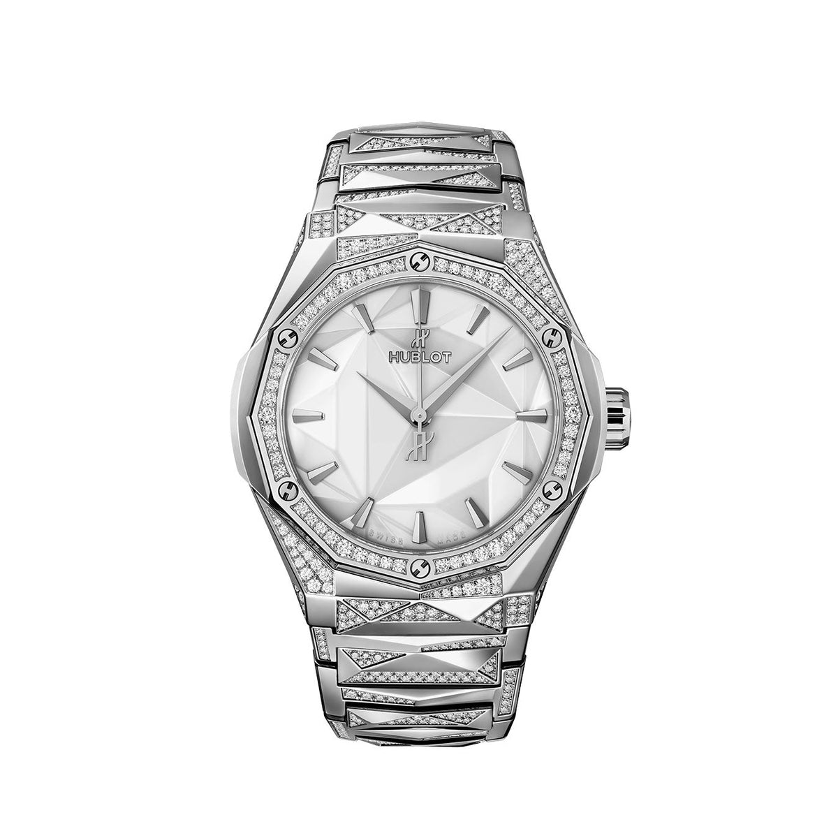 Luxury Watch Classic Fusion ORLINSKI BRACELET TITANIUM WHITE ALTERNATIVE PAVÉ watch