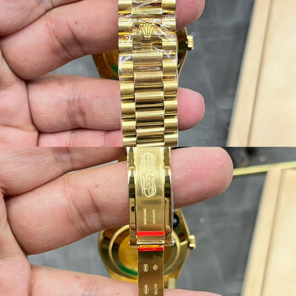 [Super Clone] Regency Weekday 36 mm Weekday Fluted Bezel Blue ombre Dial 128238 7153