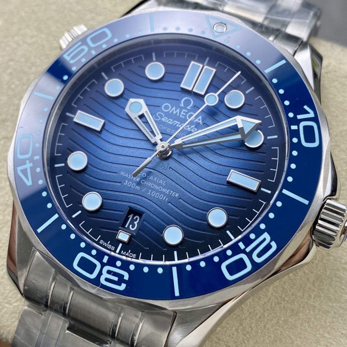Celestial Seafarer Diver 300M 42mm Steel On Steel on Steel Blue Dial 7340