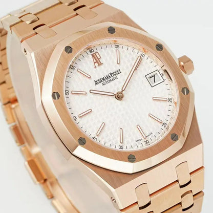 Prestige Atelier Octagon Sport 39mm White Dial Rose Gold 4858