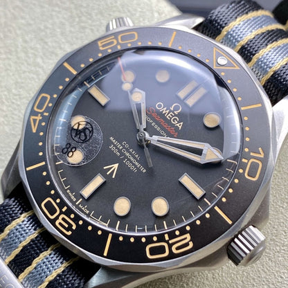 Celestial Seafarer Diver 300M 007 Edition 42mm Titanium On Nato Strap Brown Dial 7467
