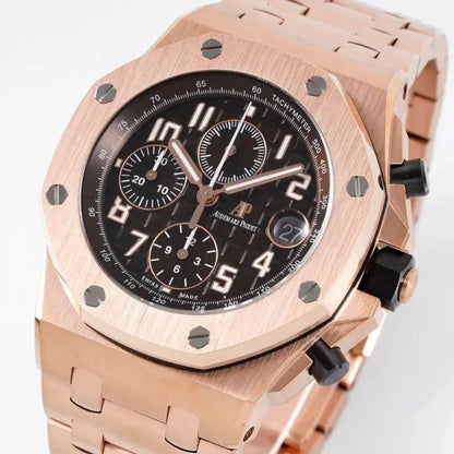 Prestige Atelier Coastal Sport Chronograph 42mm Black Dial Rose Gold 5933