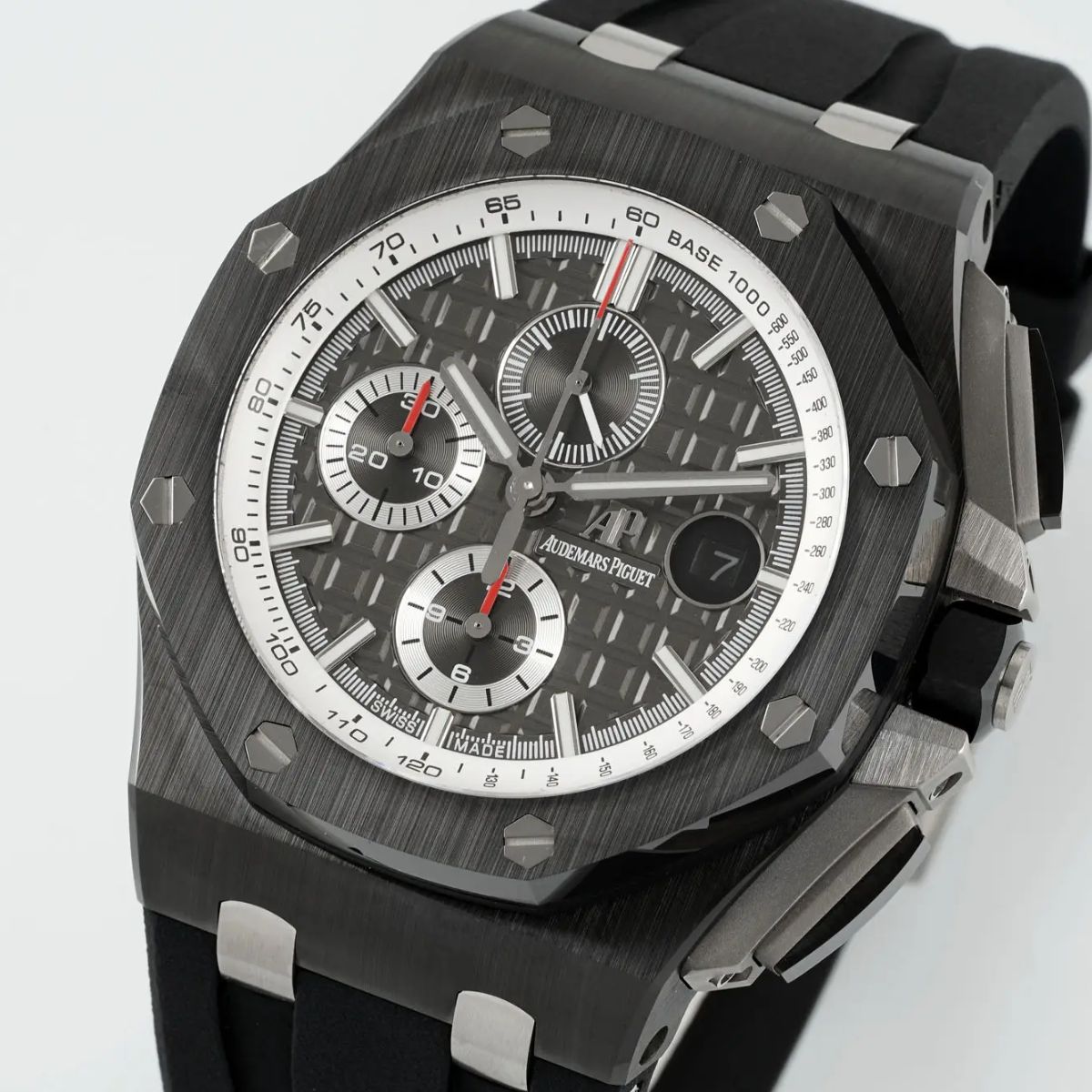 [Super Clone] Prestige Atelier Coastal Sport Chronograph 44mm Grey Dial Black Ceramic 5451