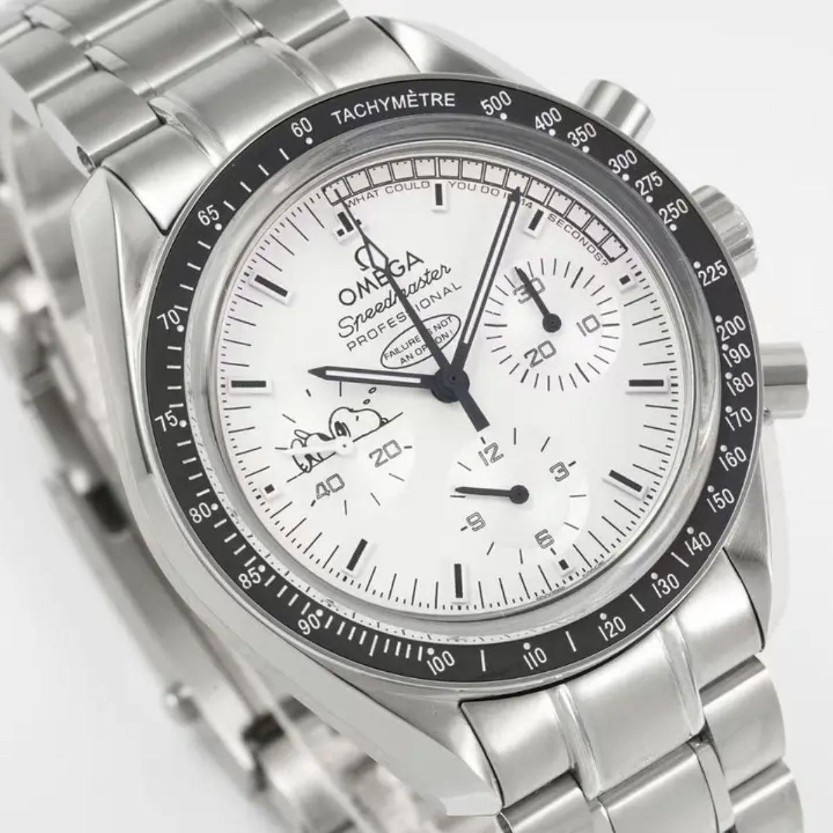 Celestial Moon Chronograph Professional 42mm Steel On Steel White Dial 6339