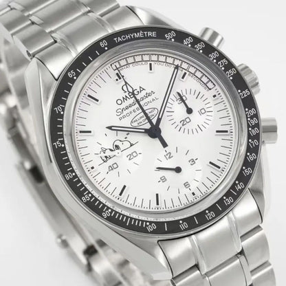 Celestial Moon Chronograph Professional 42mm Steel On Steel White Dial 6339