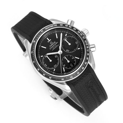 Celestial Racing Chronograph 40mm Steel On Rubber Strap Black Dial 7873