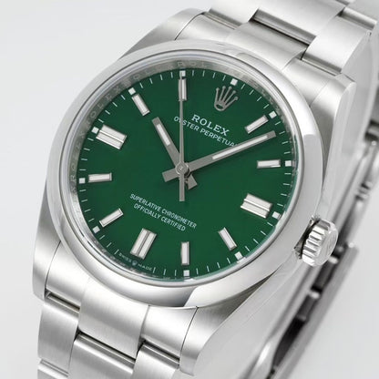 [Super Clone] Regency Timeless Perpetual 41 mm Timeless Trapeze Bezel Green Dial 134300 1775