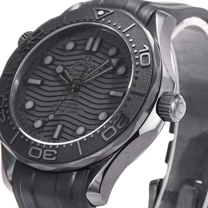 Celestial Seafarer Diver 300M 44mm Black Ceramic On Rubber Strap Black Dial 6039