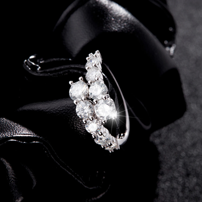 Classic Round CZ Eternity Band Ring – 925 Sterling Silver