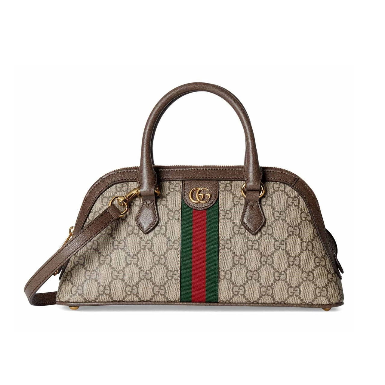 Ophidia Small GG Supreme Canvas Top Handle Bag Beige Ebony 30Cm OPHIDIA Bag