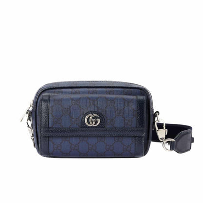 Ophidia Mini GG Supreme Canvas Crossbody Bag Dark Blue 20Cm OPHIDIA Bag
