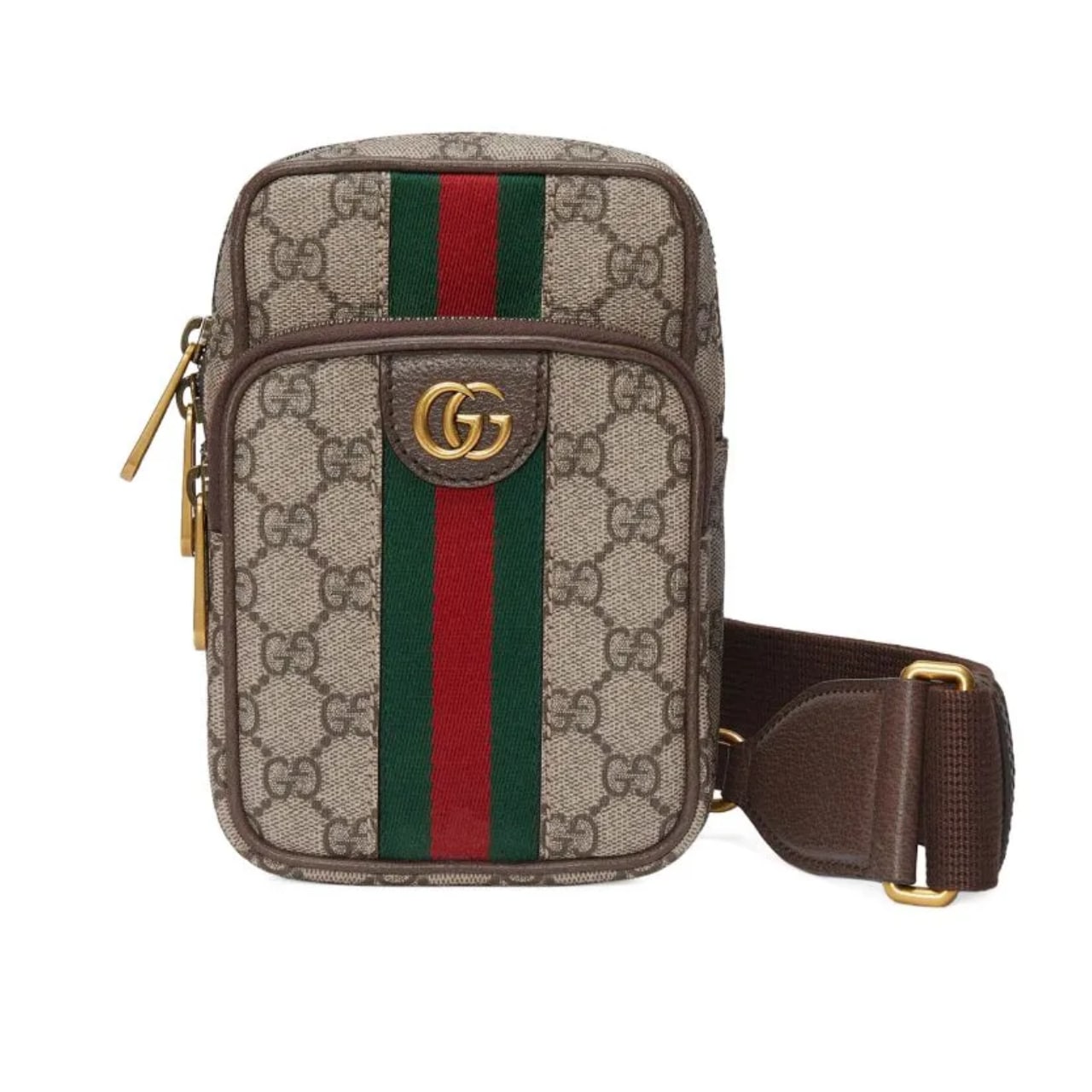 Ophidia Small GG Supreme Canvas Crossbody Bag Beige Ebony 18Cm OPHIDIA Bag