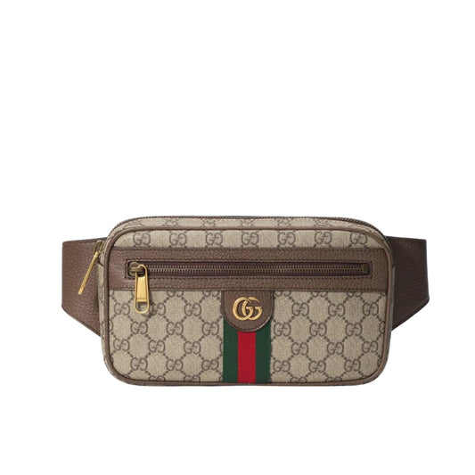 Ophidia GG Supreme Canvas Belt Bag Brown 24cm 574796 97SIT 8747 OPHIDIA Bag