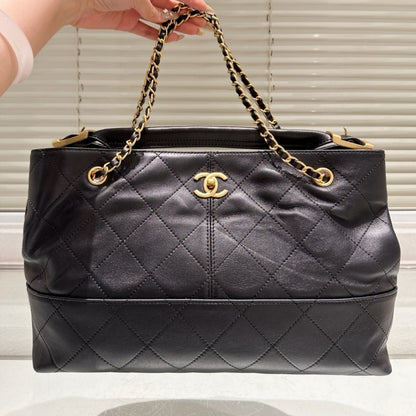 Shopping Bag Large Smooth Leather Tote Bag Black 36cm AS5657 B20829 94305 22 New Collection Bag Shopping Bag