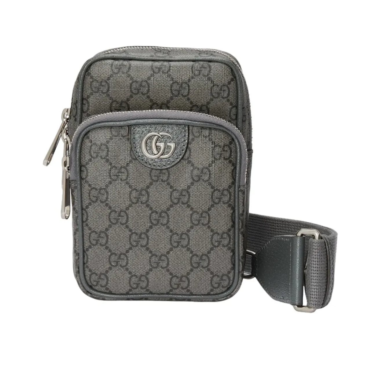 Ophidia Small GG Supreme Canvas Crossbody Bag Grey 18Cm OPHIDIA Bag