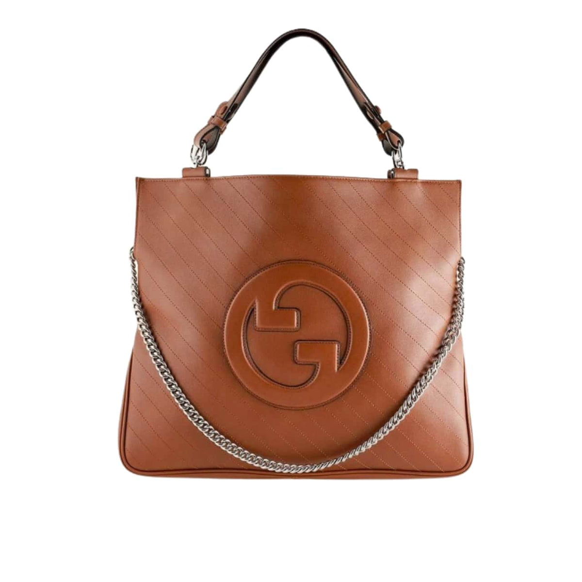 Blondie Small Leather Tote Bag Brown 30Cm Blondie Bag