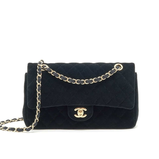 Pearl Crush Mini Quilted Velvet Flap Bags Black 20cm 22 New Collection Bag Flap Bag
