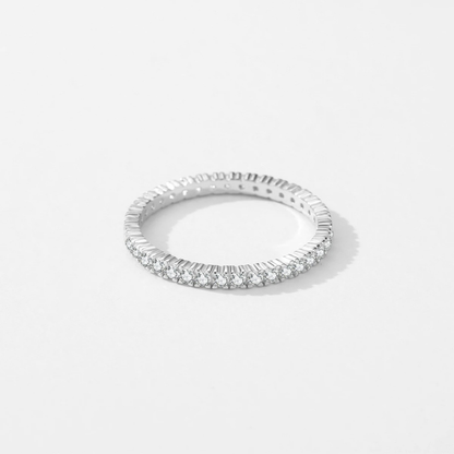 Elegant CZ Promise Ring – 925 Sterling Silver