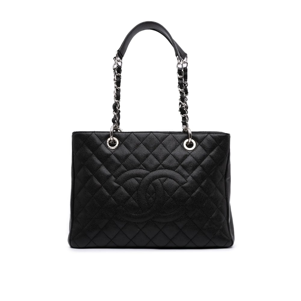 Grand Shopping Bag Large Grain Leather Tote Bag Black 34cm 22 New Collection Bag Shopping Bag