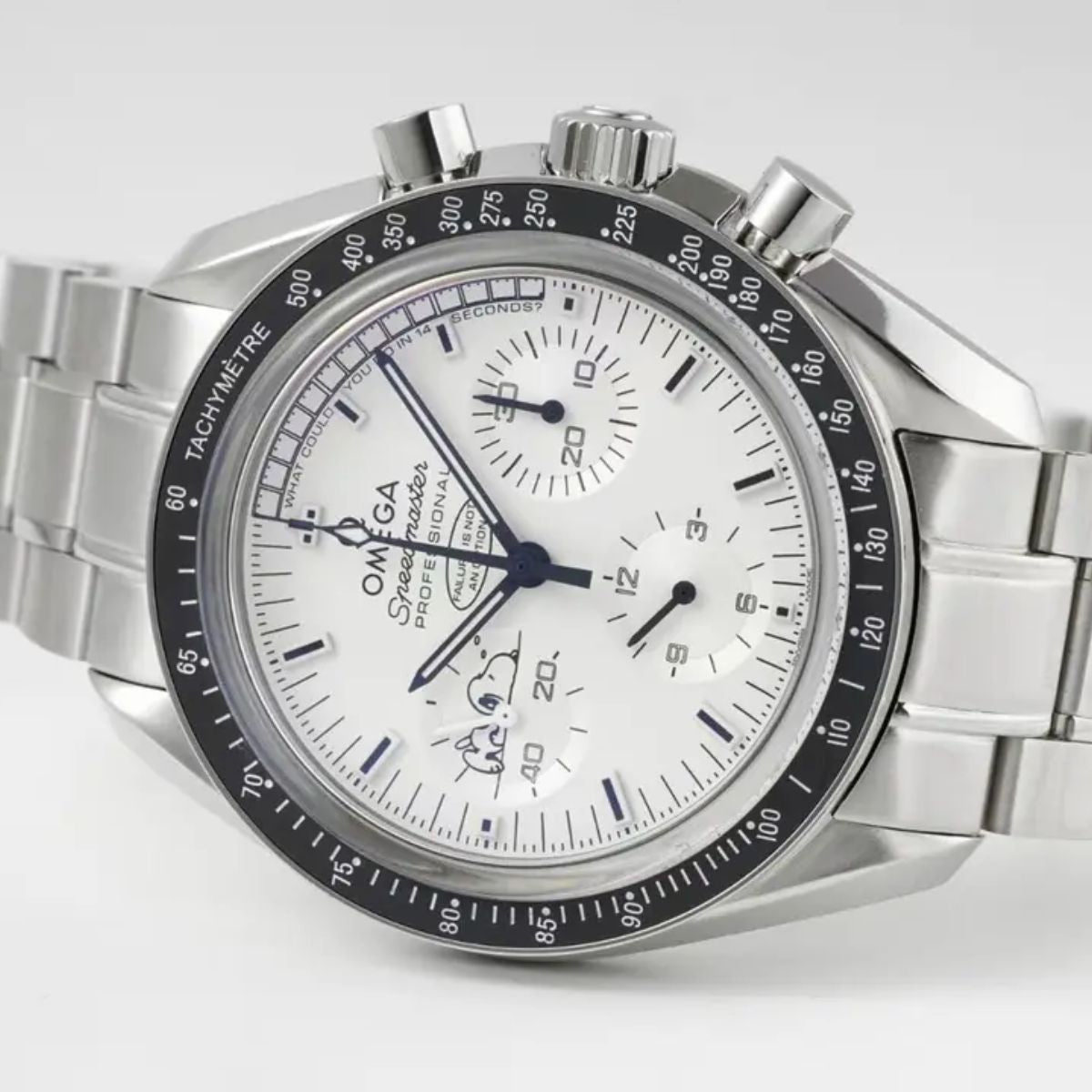 Celestial Moon Chronograph Professional 42mm Steel On Steel White Dial 6339