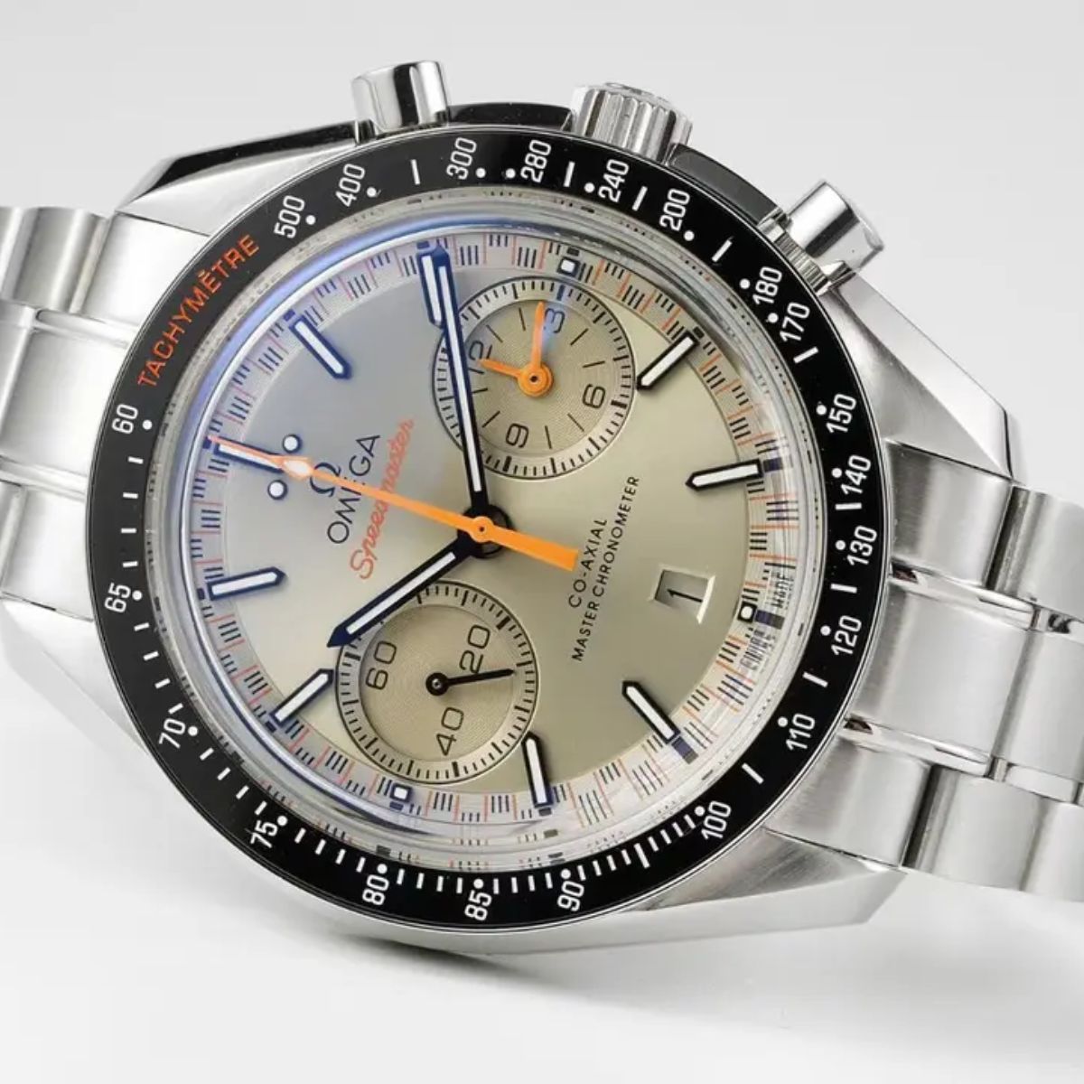 Celestial Racing Chronograph 44mm Steel On Steel Grey Dial 8816