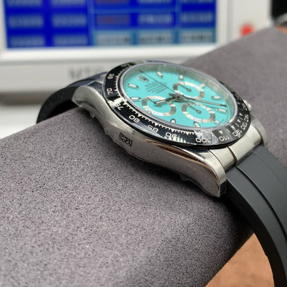 Regency Racing Chronograph 40 mm Rubber Ceramic Bezel Ice blue Dial 4675