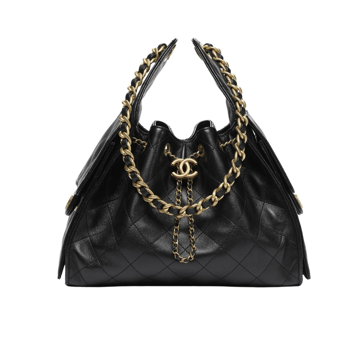 25 Small Grained Leather Handbags Black 26cm AS5293 B20304 94305 25 New Collection Bag