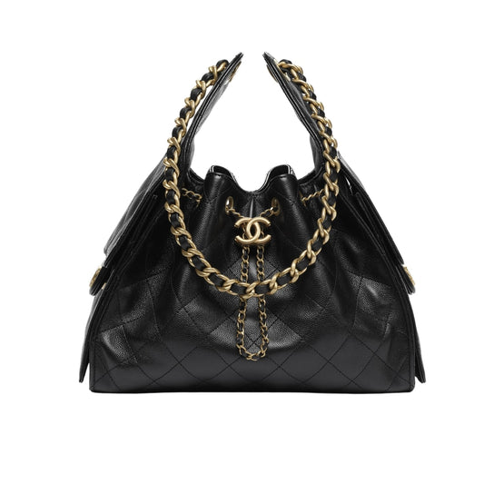 25 Small Grained Leather Handbags Black 26cm AS5293 B20304 94305 25 New Collection Bag